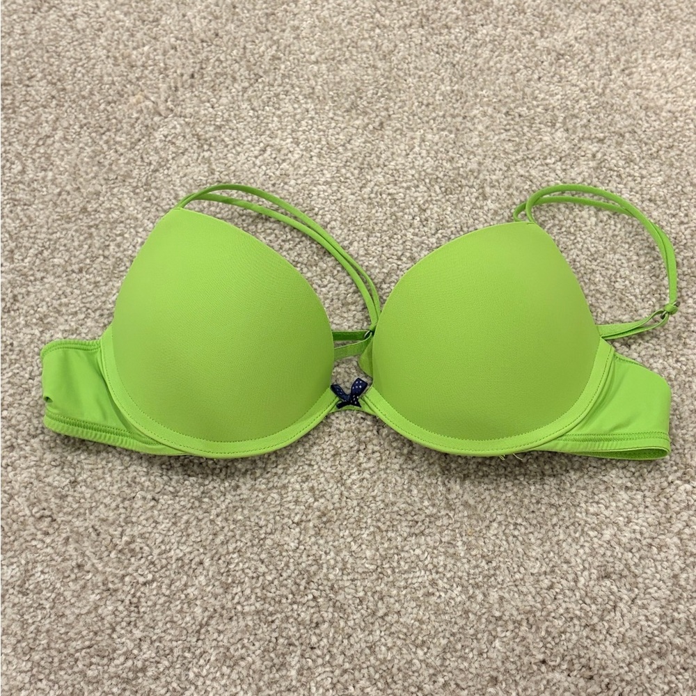 Gilly Hicks Lime Green Push Up Bra